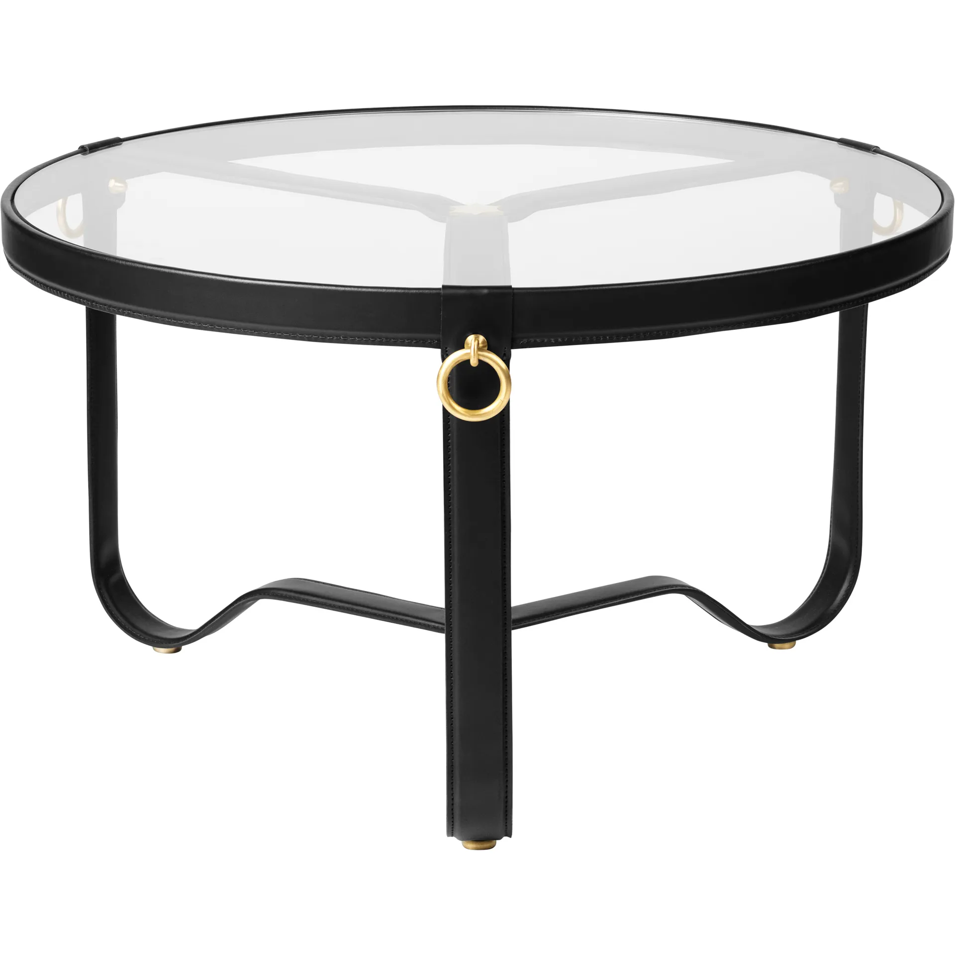 Adnet Couchtisch Ø70cm, Schwarz GUBI