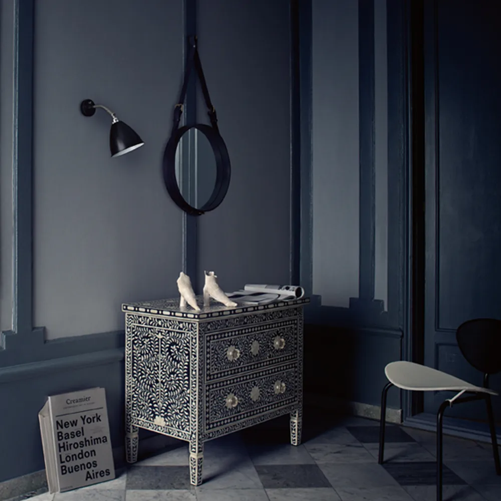 Adnet Runder Spiegel, Brown, large GUBI