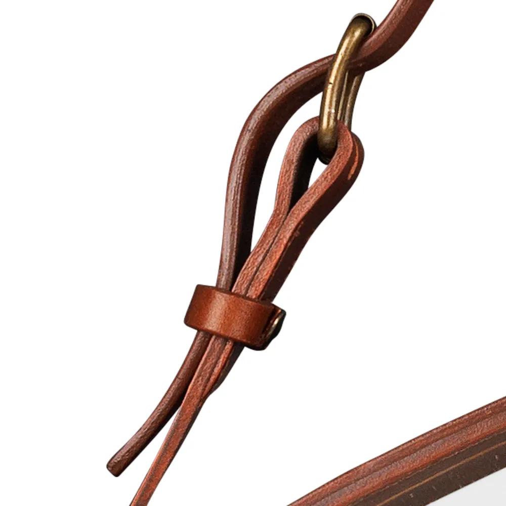 Adnet Runder Spiegel, Brown, large GUBI