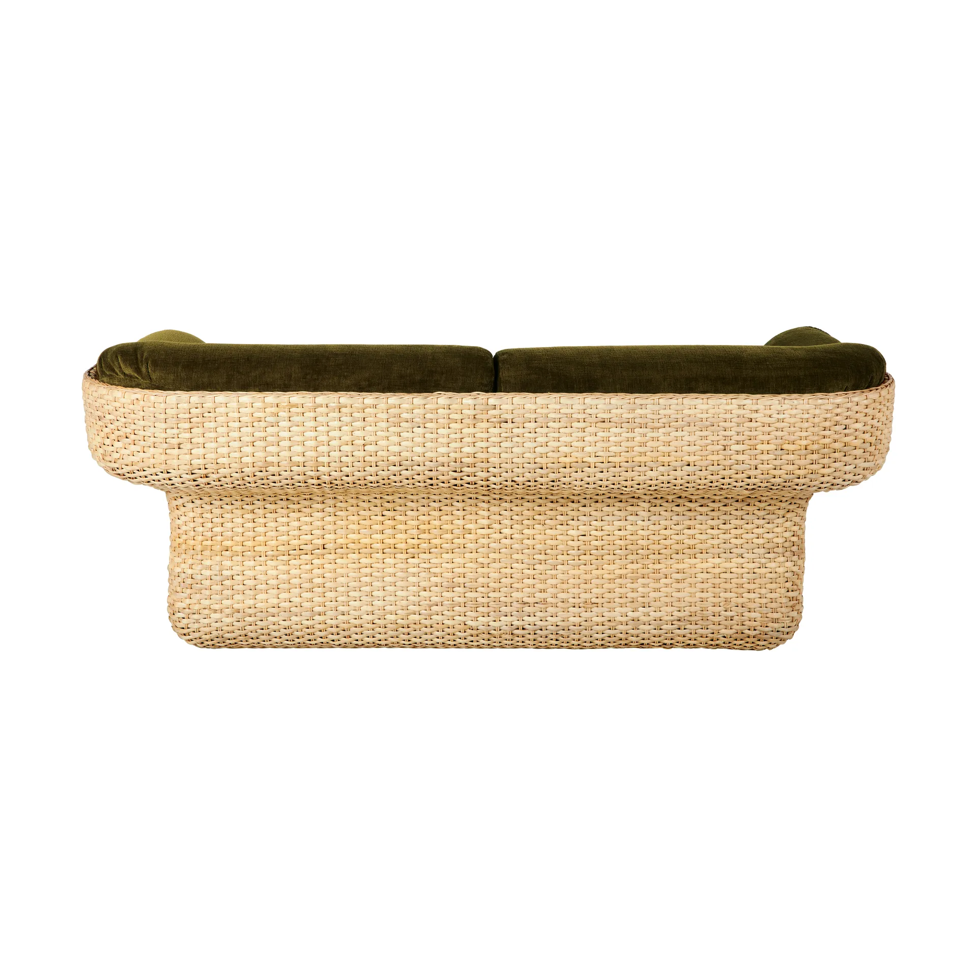 Basket 2-sitziges Sofa komplett bezogen, Mumble Glamour Gruppe 40-Rattan GUBI