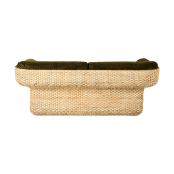 Basket 2-sitziges Sofa komplett bezogen - Mumble Glamour Gruppe 40-Rattan - GUBI