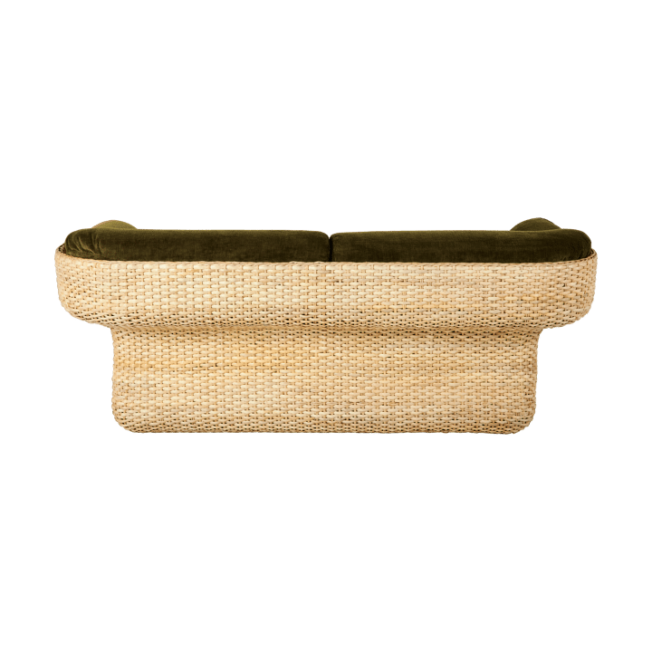 Basket 2-sitziges Sofa komplett bezogen, Mumble Glamour Gruppe 40-Rattan GUBI
