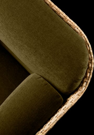 Basket 2-sitziges Sofa komplett bezogen - Mumble Glamour Gruppe 40-Rattan - GUBI