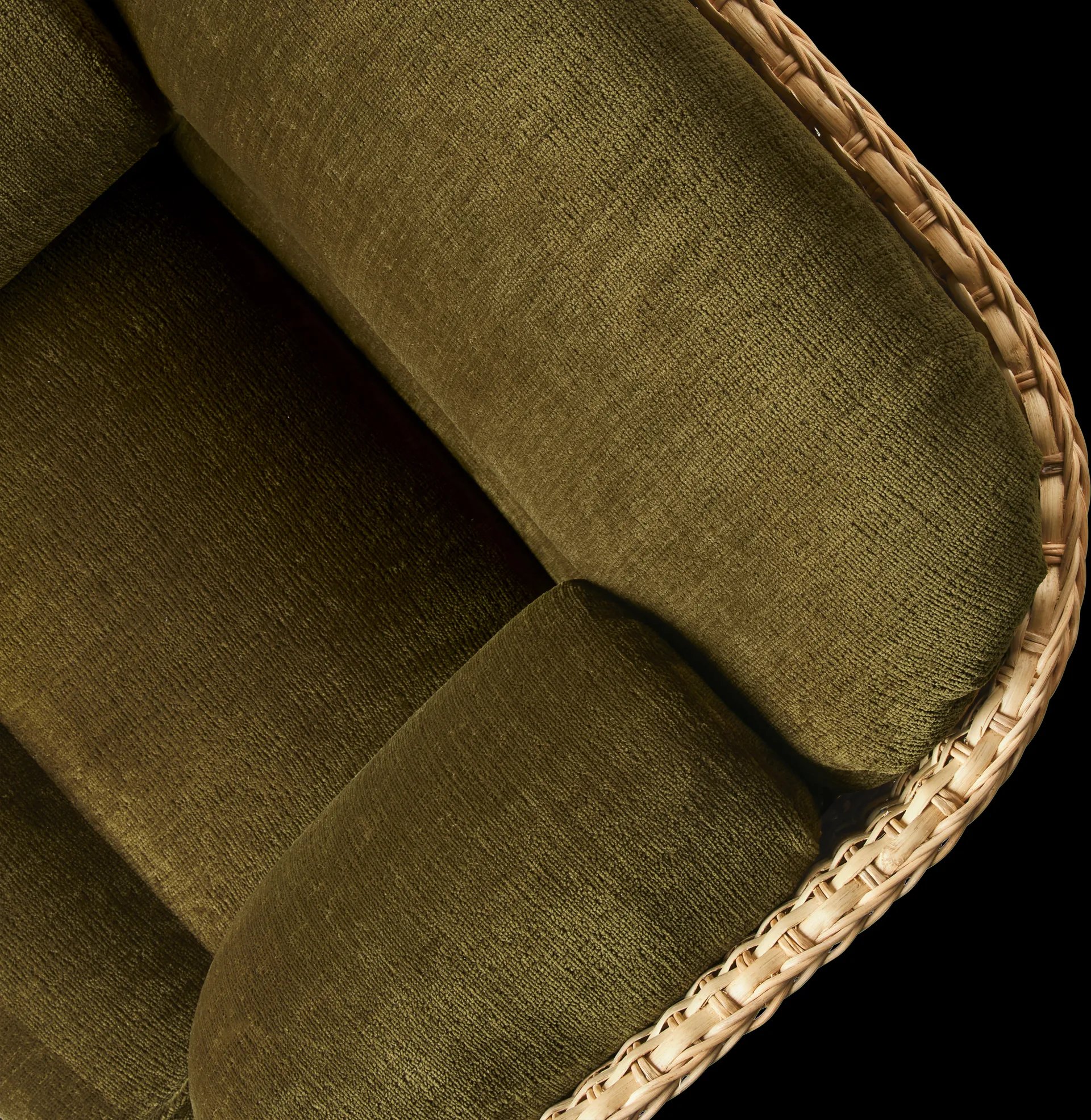 Basket Loungesessel komplett bezogen, Mumble Glamour Gruppe 40-Rattan GUBI