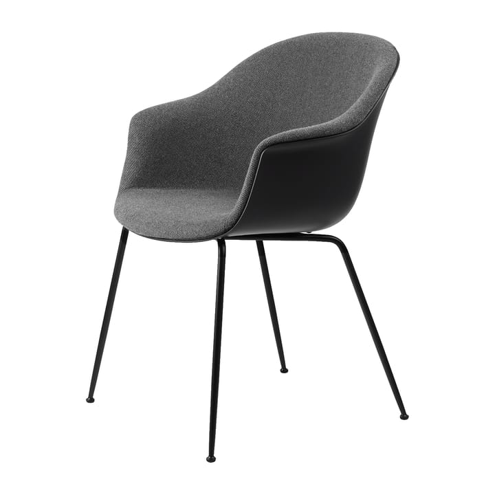 Bat Dining Chair front upholstered conic base - Hallingdal 65 nr.173-black - GUBI