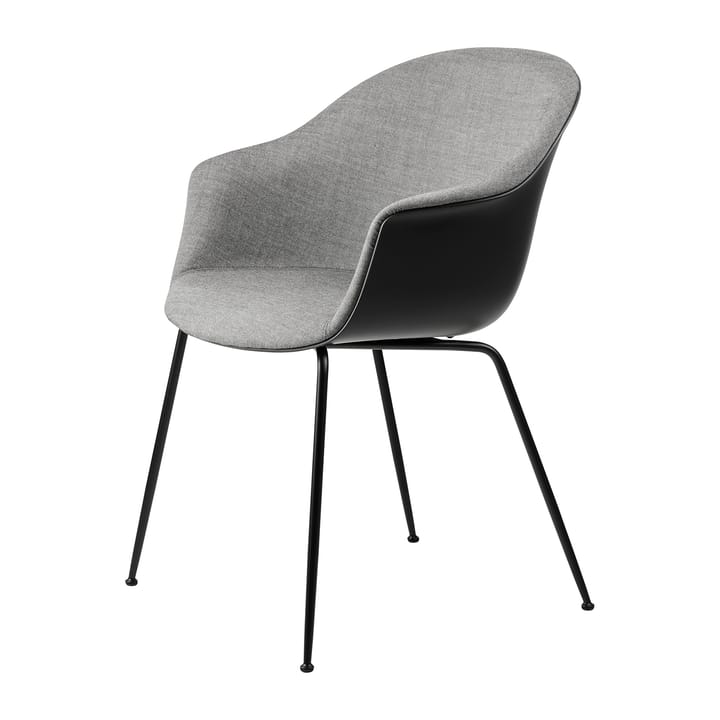 Bat Dining Chair front upholstered conic base - Remix  3 nr.152-black - GUBI