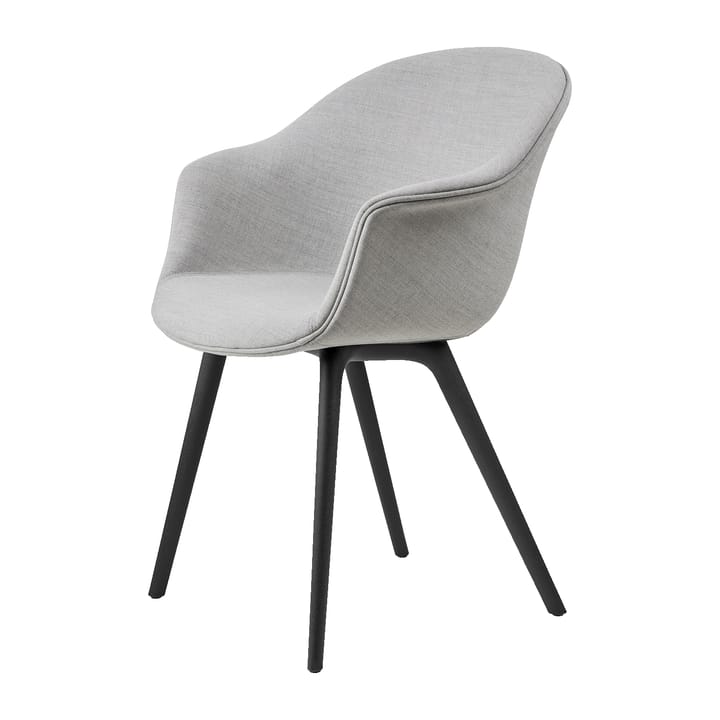 Bat Dining Chair fully upholstered plastic base - Remix  3 nr.123-black - GUBI