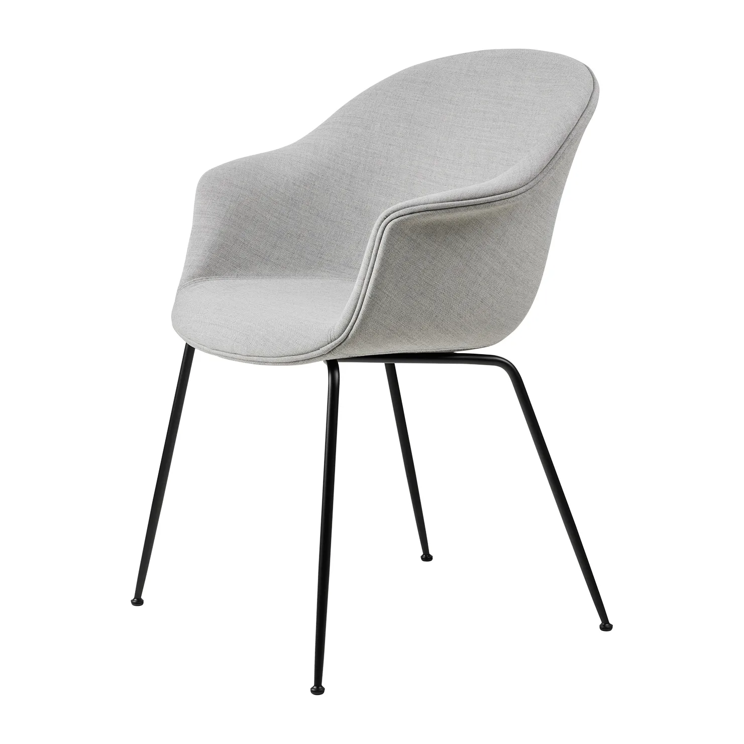 Bat Dining Chair Fully Upholstered Stuhl, Remix 3 nr.123-black GUBI