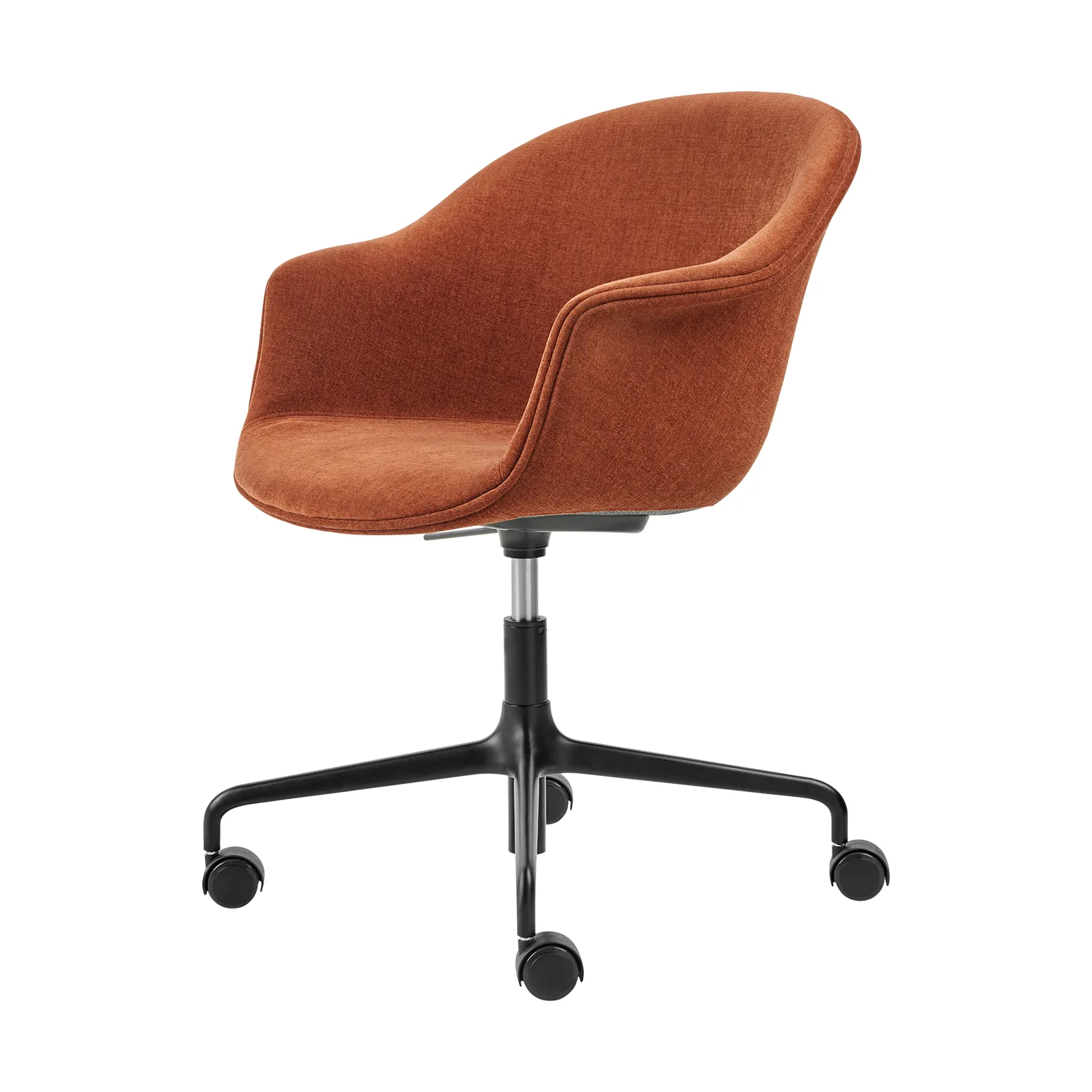 Bat Meeting Chair Bürostuhl vollständig gepolstert, Belsuede special fr dedar 133-schwarze beine GUBI