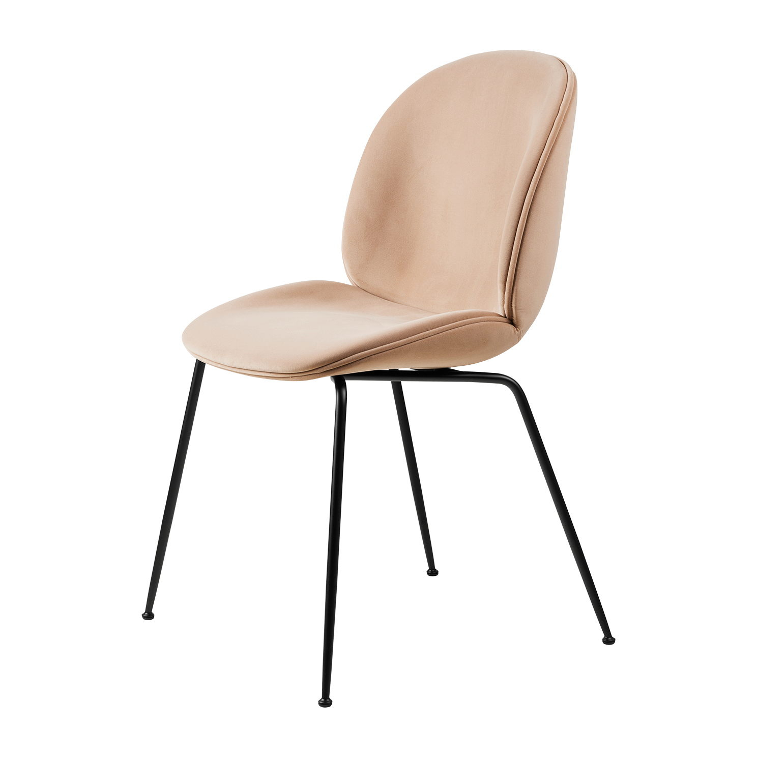 Beetle dining chair fully upholstered conic base GUBI NordicNest