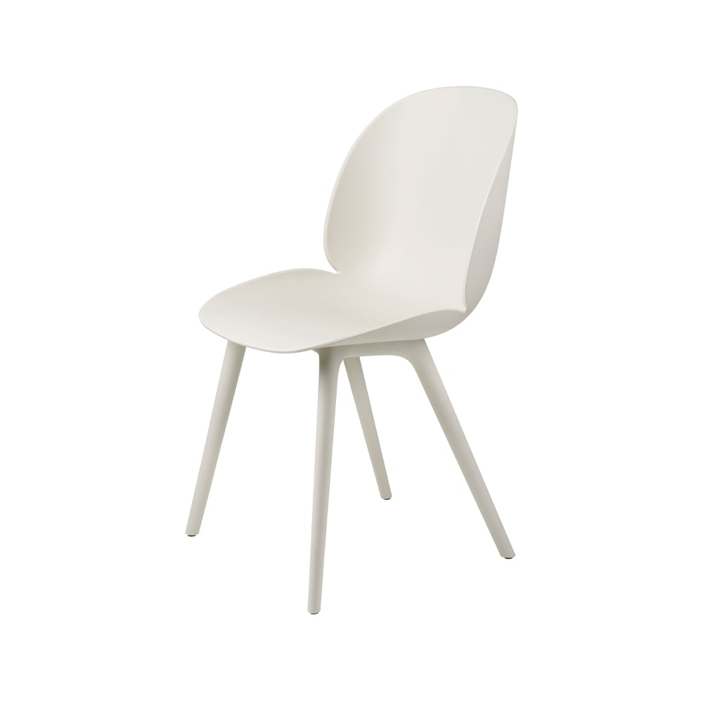 GUBI Beetle Dining Outdoor Stuhl Alabaster white | Skandinavisches Design | Gartenstühle | Weiß