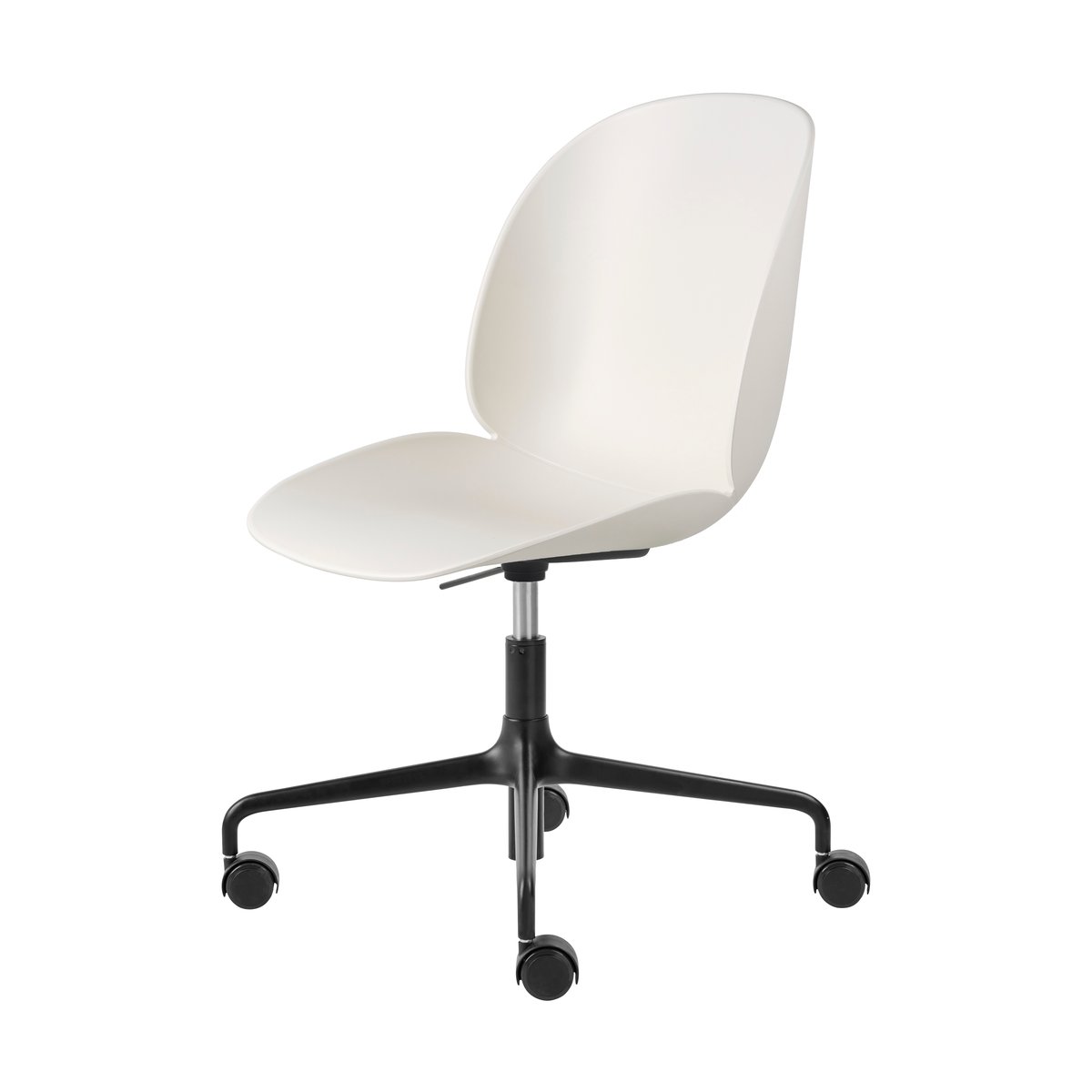 GUBI Beetle Meeting Chair Bürostuhl Alabaster white-black