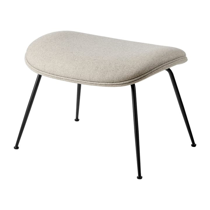 Beetle Ottoman Fußhocker fully upholstered conic base - Plain 0025-black - GUBI