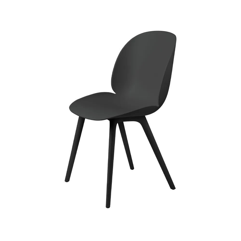 Beetle Plastic Stuhl, Black GUBI