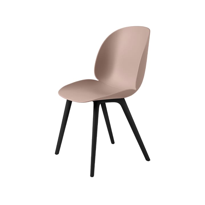 Beetle Plastic Stuhl - Sweet pink, schwarze Beine - GUBI