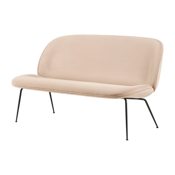 Beetle Sofa 2-Sitzer fully upholstered conic base - Sunday 034-matt black - GUBI