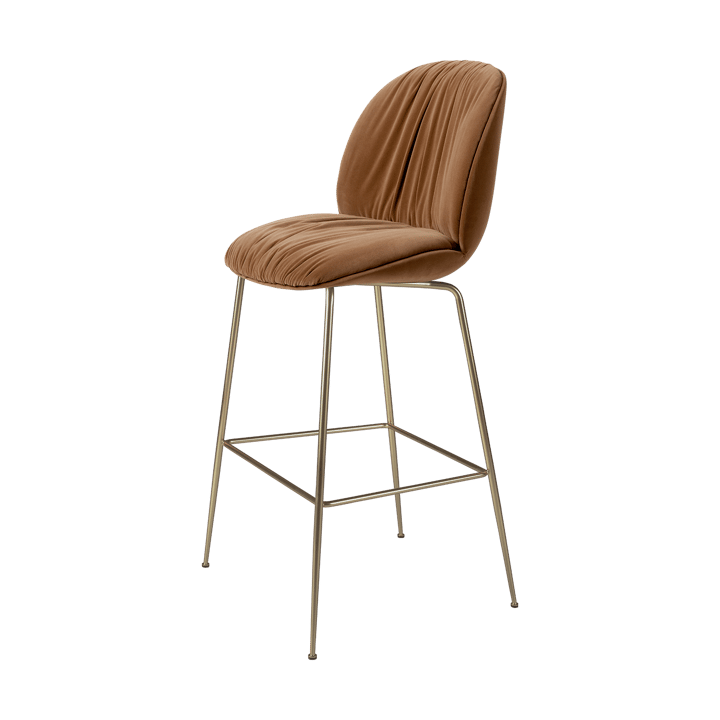 Beetle Soft Barhocker 75 cm vollgepolstert - Sunday Dedar 112-antik messing - GUBI