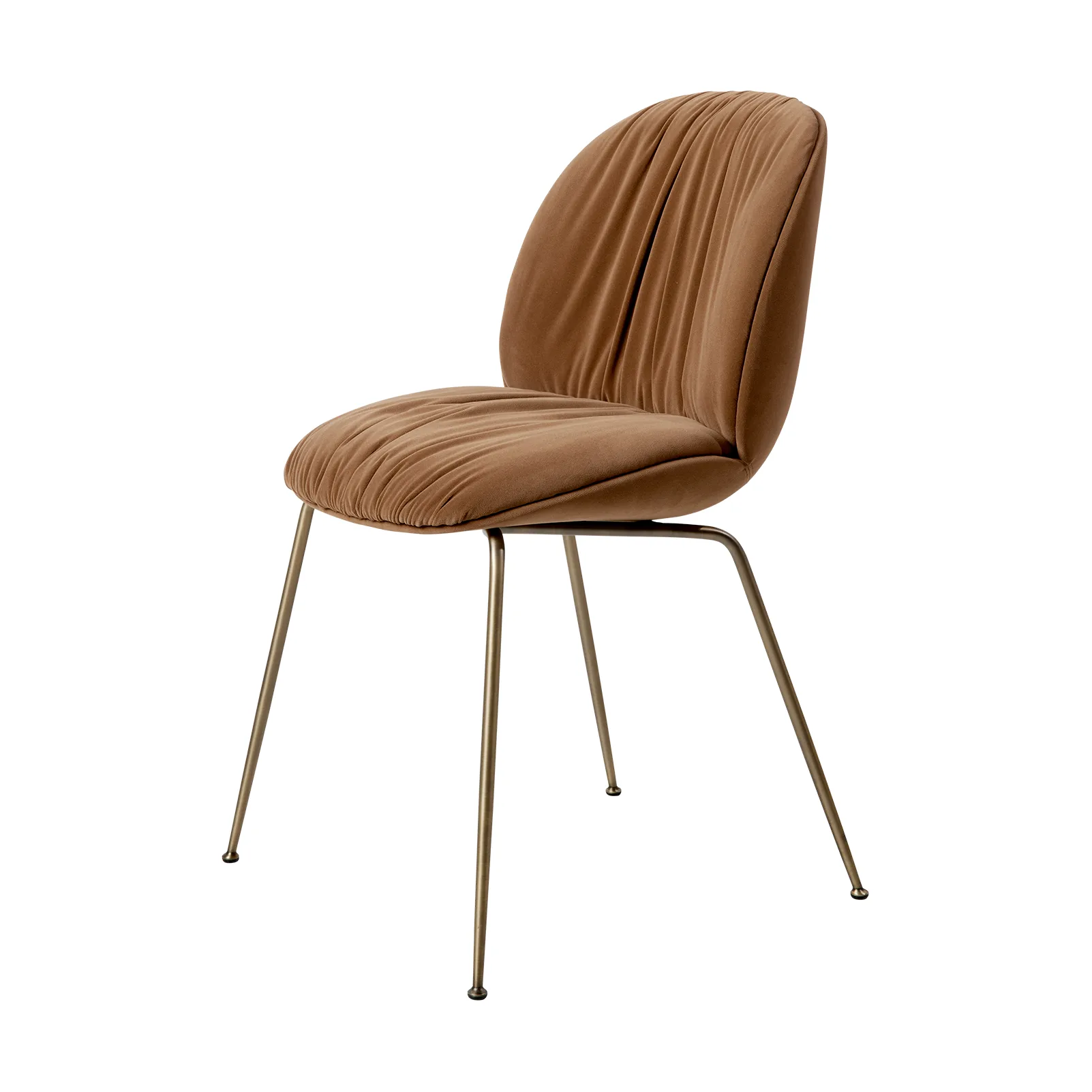 Beetle Soft Stuhl vollgepolstert, Sunday Dedar 112-antik Messing GUBI