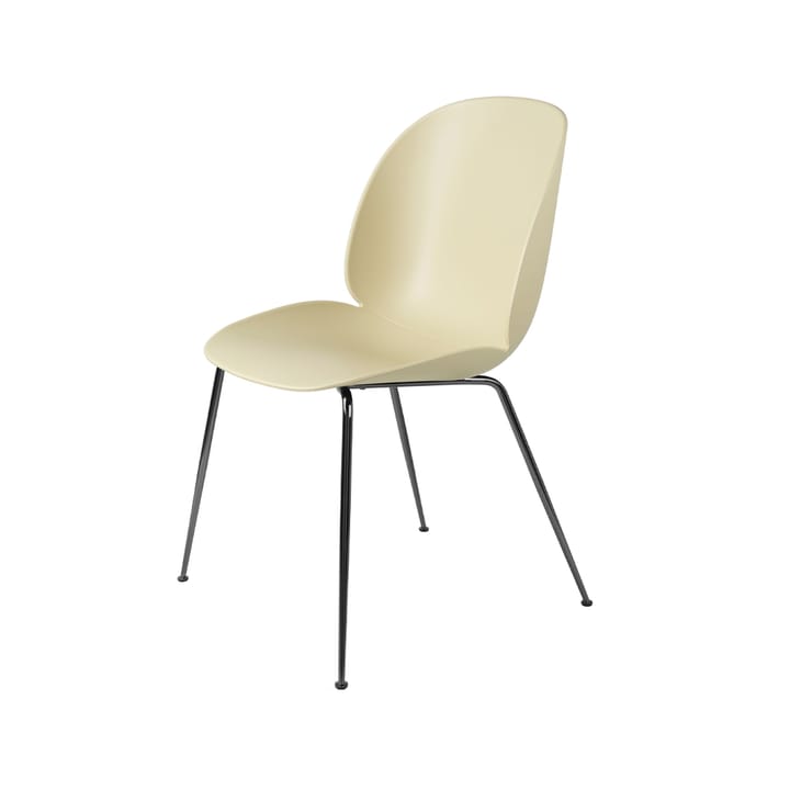 Beetle Stuhl, Pastel green, Gestell aus schwarzchrom Stahl GUBI