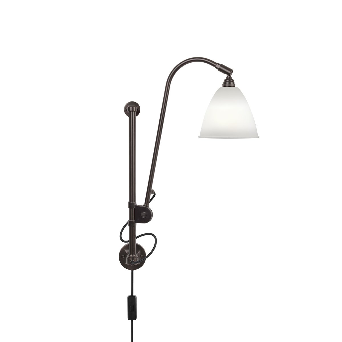 GUBI Bestlite BL5 Wandleuchte Bone China-schwarz