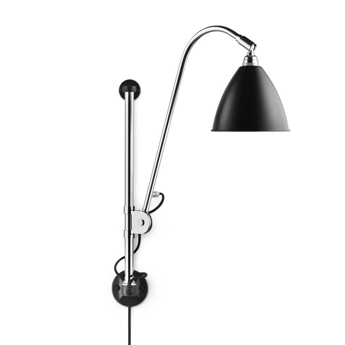 GUBI Bestlite BL5 Wandleuchte Schwarz-chrom
