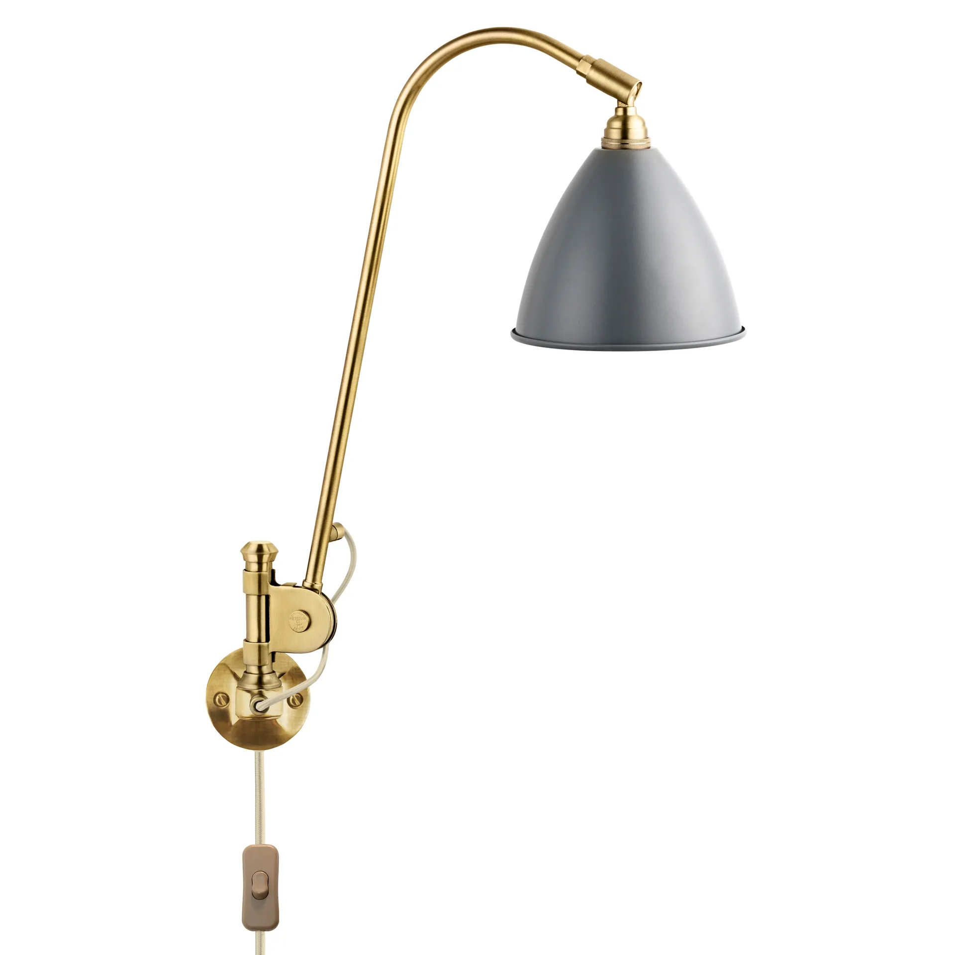 Bestlite BL6 Wandleuchte, Grau / Messing GUBI