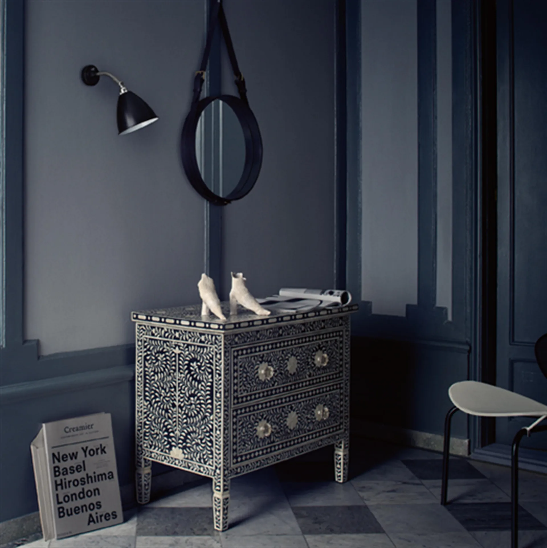 Bestlite BL7 Wandleuchte, Schwarz / Chrom GUBI