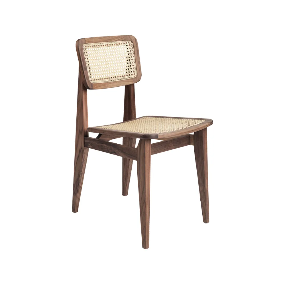 C-Chair Stuhl, American walnut, Rattan GUBI