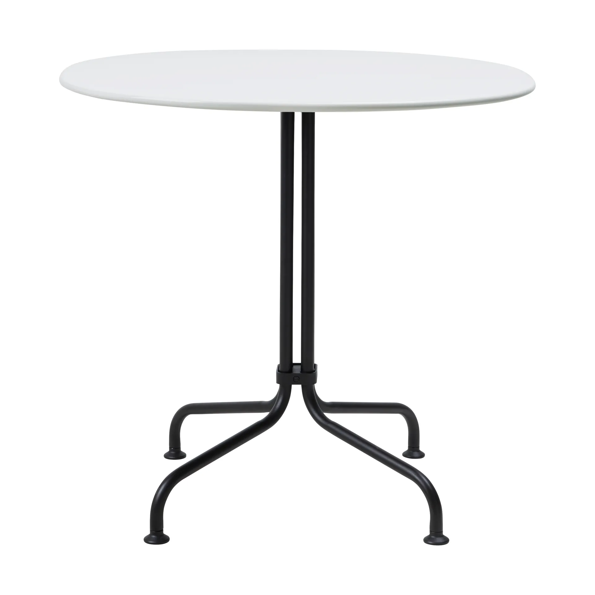 Carmel Bistro Esstisch 75x75 cm, Clam white-black semi matt GUBI