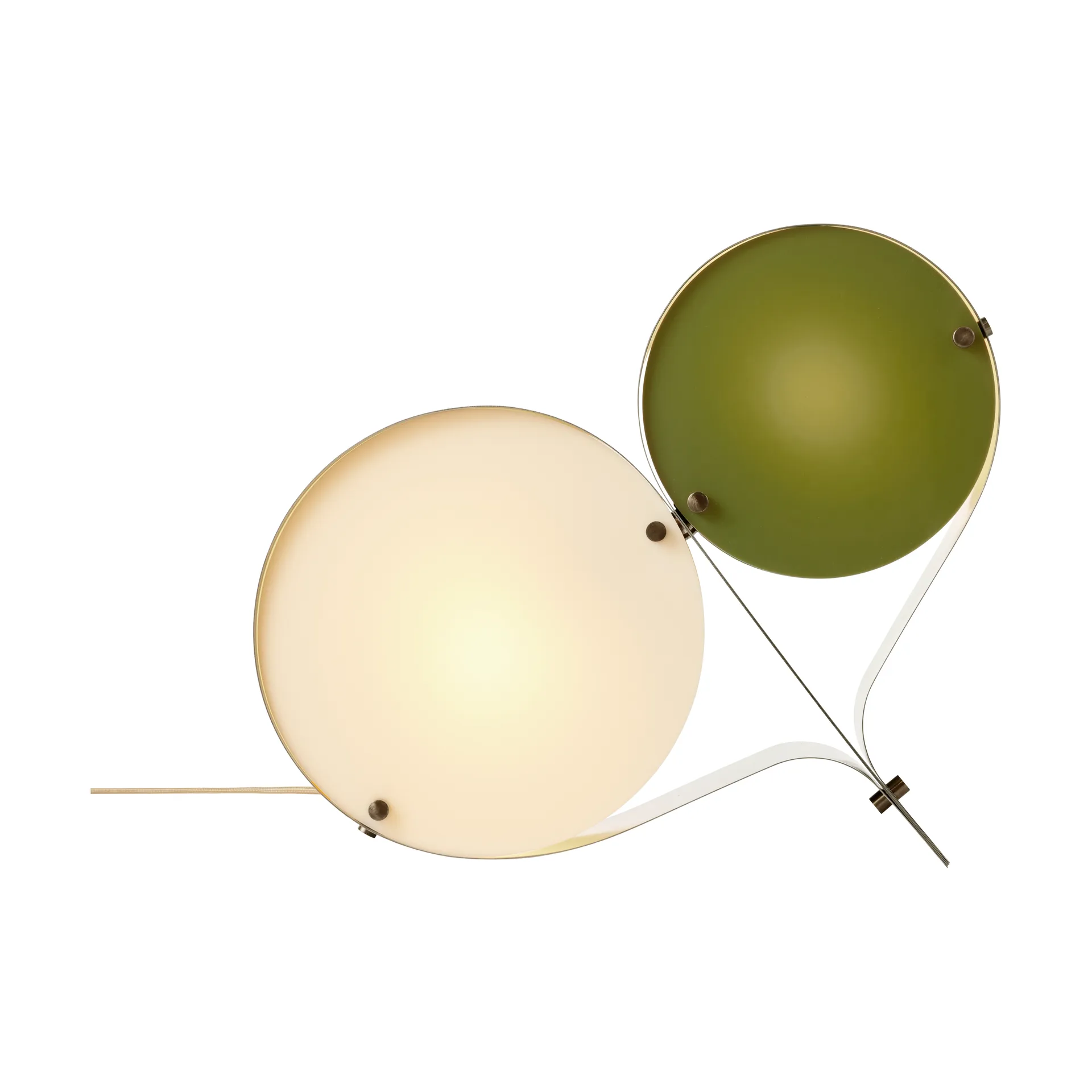 Coppia Tischleuchte, Ivory & olive GUBI