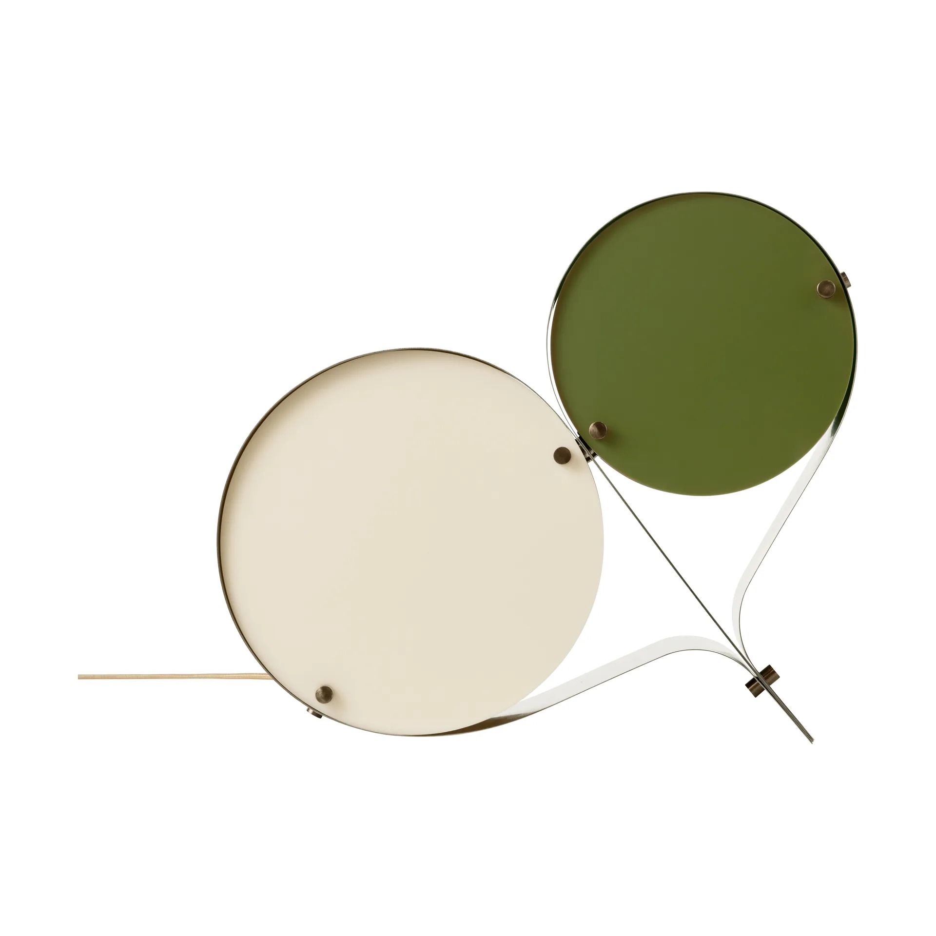 Coppia Tischleuchte, Ivory & olive GUBI