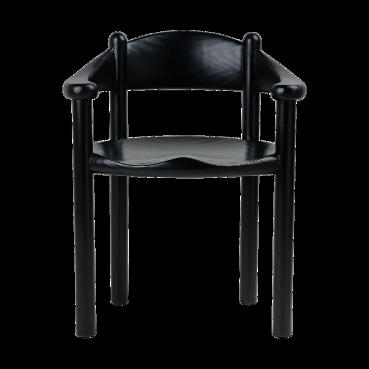 GUBI Daumiller Armlehnstuhl Brown-black pine