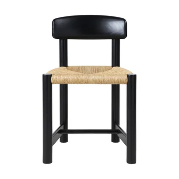 Daumiller Side Chair Stuhl - Natural Rush-brown/black pine - GUBI