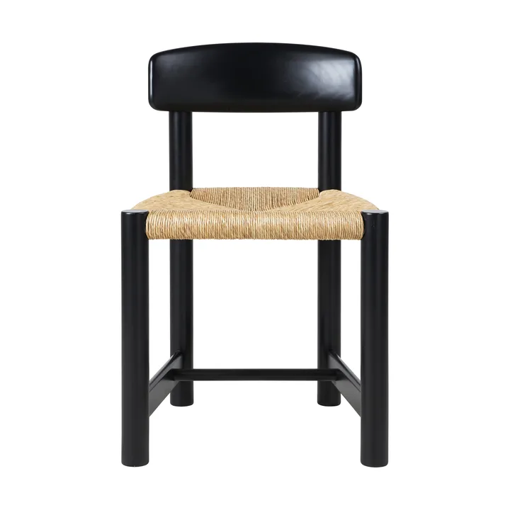 Daumiller Side Chair Stuhl - Natural Rush-brown/black pine - GUBI