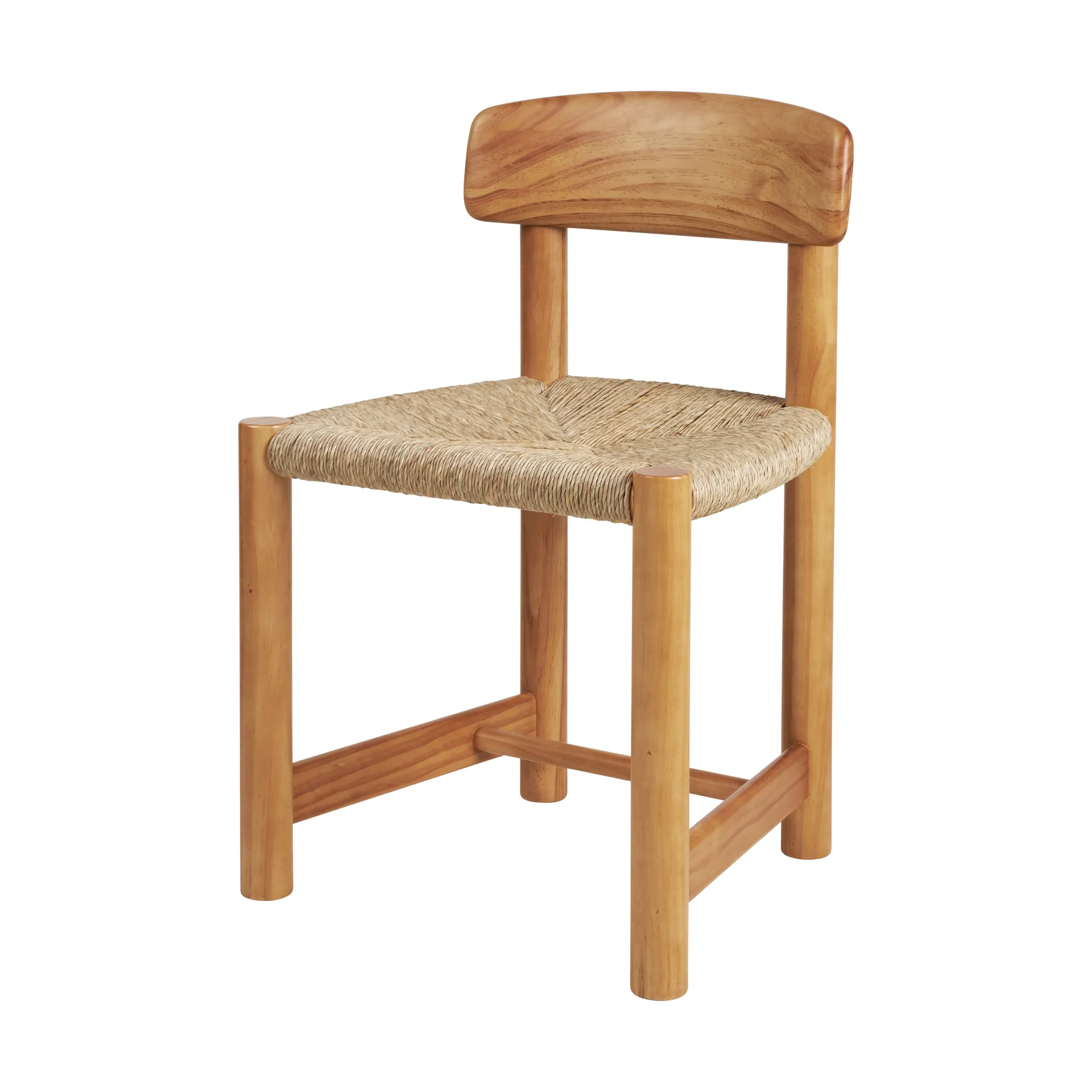 Daumiller Side Chair Stuhl, Natural Rush-golden pine GUBI