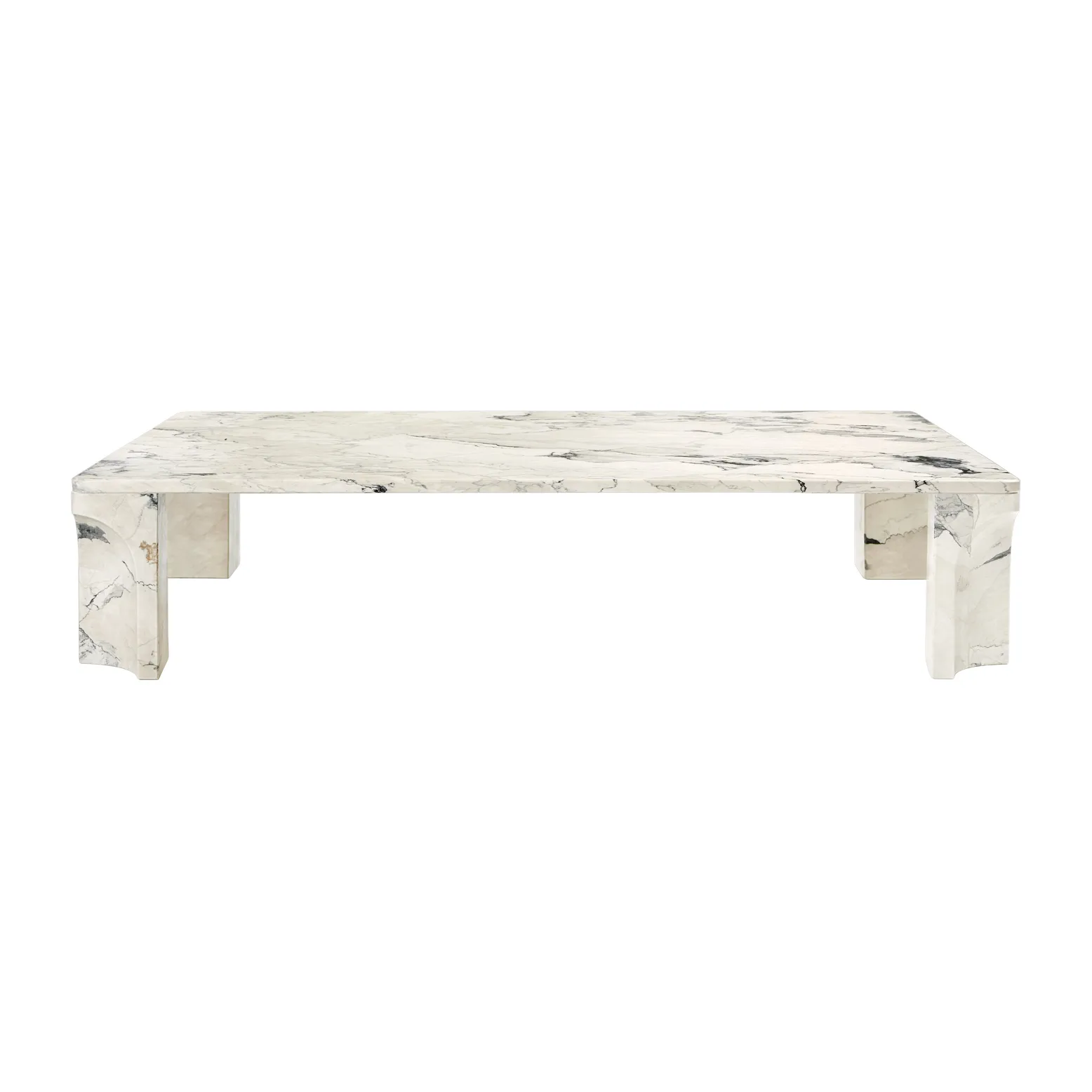 Doric Couchtisch 80 x 140 cm, Electric Grey GUBI