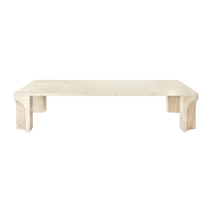 Doric Couchtisch 80 x 140 cm - Neutral-White-Travertine - GUBI