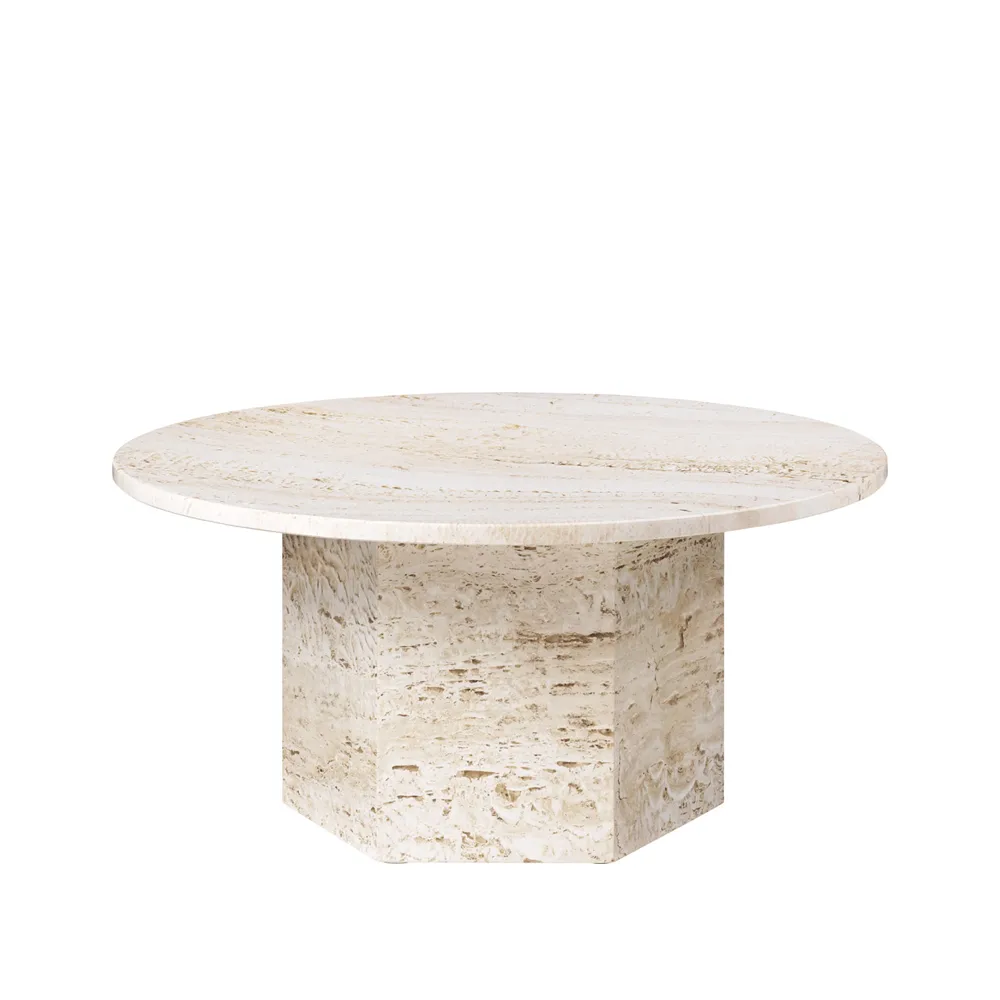 Epic Couchtisch, White, Ø80 GUBI