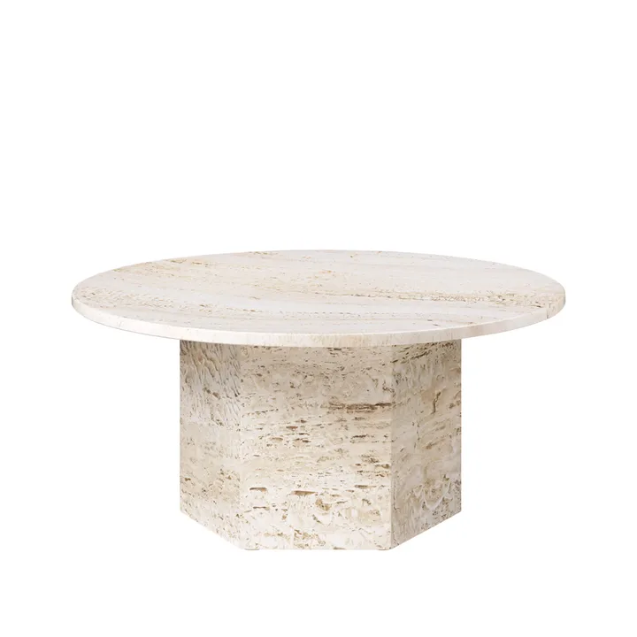 Epic Couchtisch - White, Ø80 - GUBI