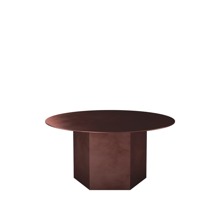 Epic Steel Beistelltisch - Earthy red, ø80cm - GUBI