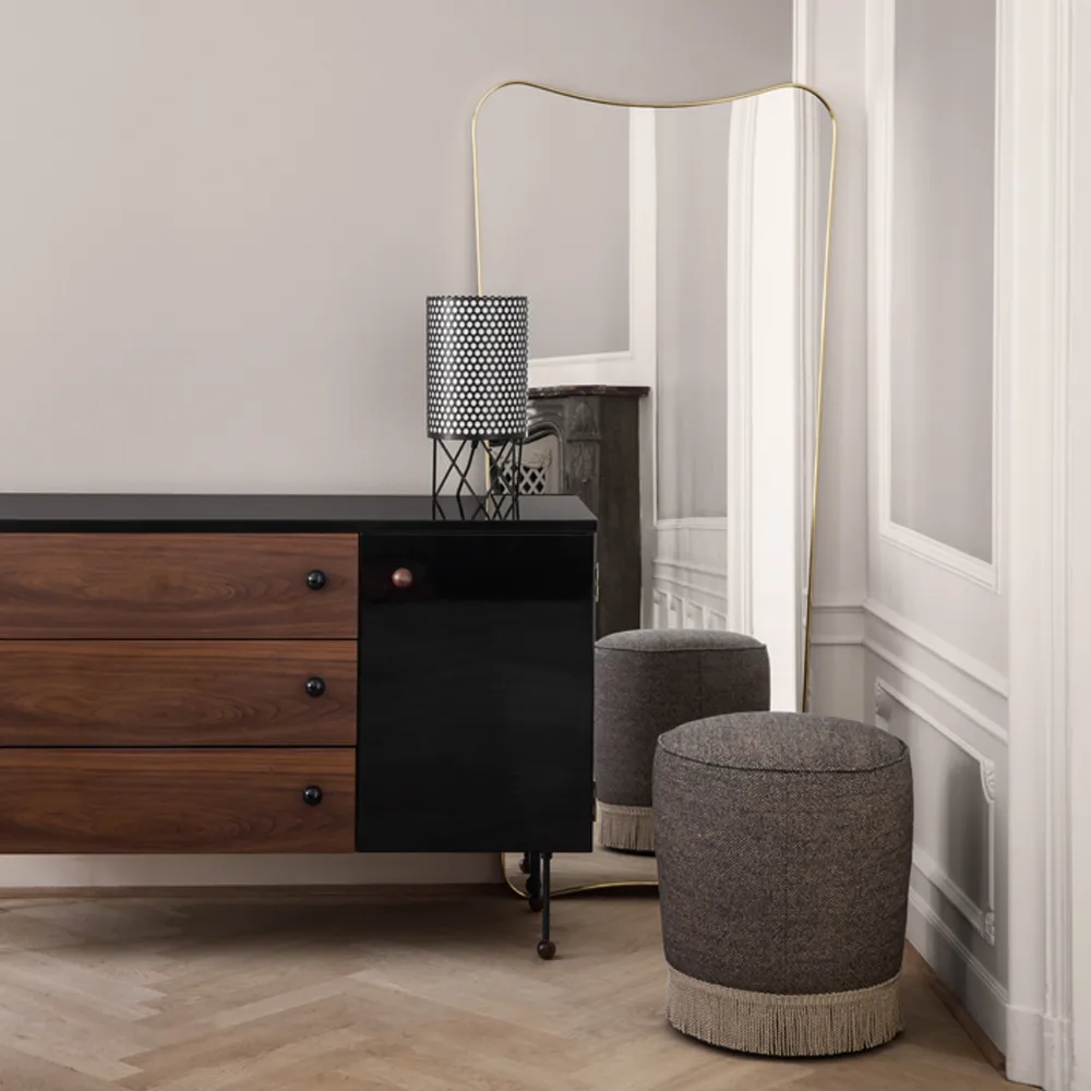 F.A.33 Spiegel, Black brass, groß GUBI