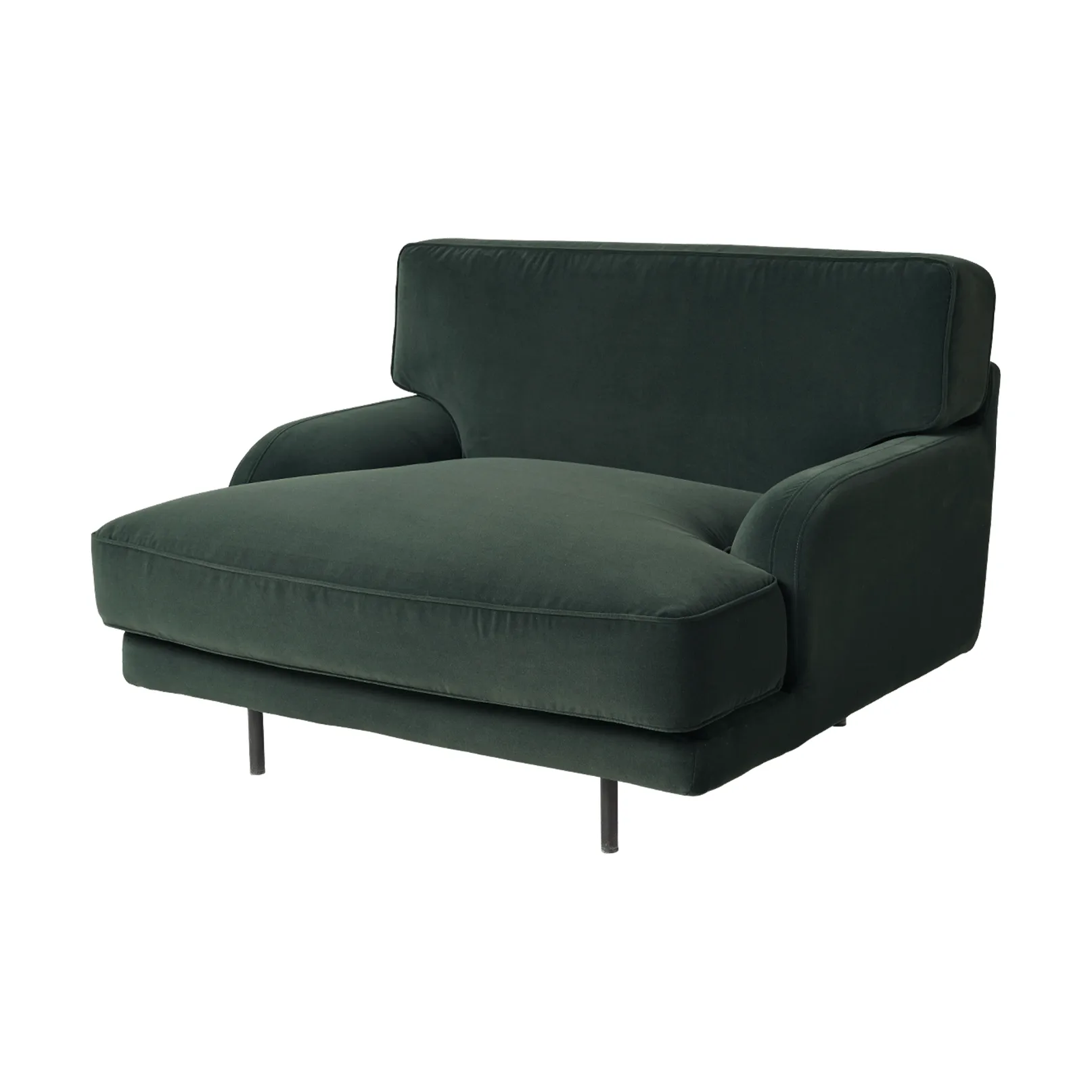 Flaneur Loungesessel, Asator 0984-matt schwarz GUBI