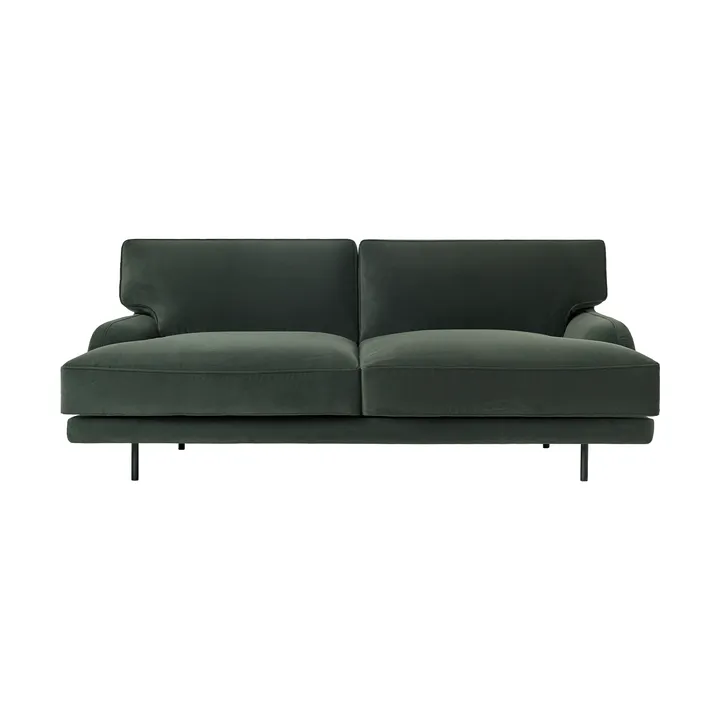 Flaneur Sofa 2-Sitzer - Asator 0984-matt Schwarz - GUBI