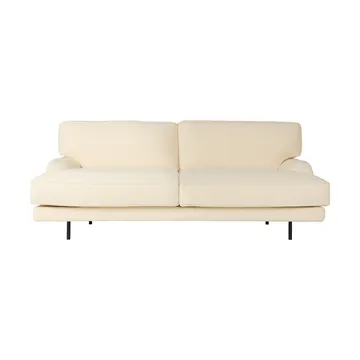 Flaneur Sofa 2-Sitzer - Bouclé-mattschwarz - GUBI