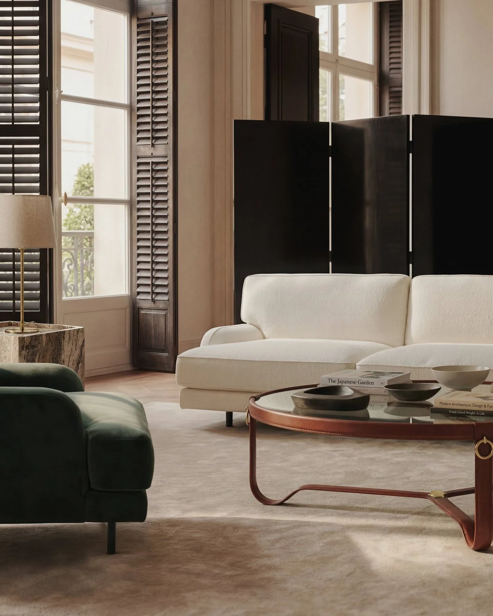 Flaneur Sofa 3-Sitzer, Asator 0984-matt schwarz GUBI