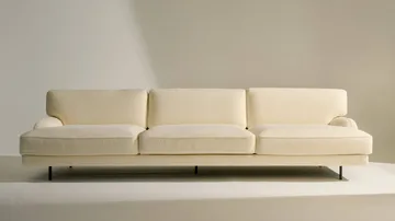 Flaneur Sofa 3-Sitzer - Bouclé-matt Schwarz - GUBI