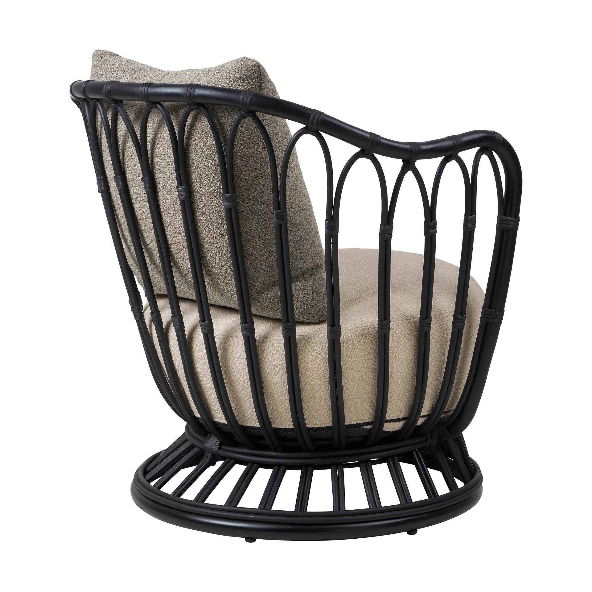 Grace Outdoor Lounge Stuhl, Lorkey Limonta 41-43-black GUBI