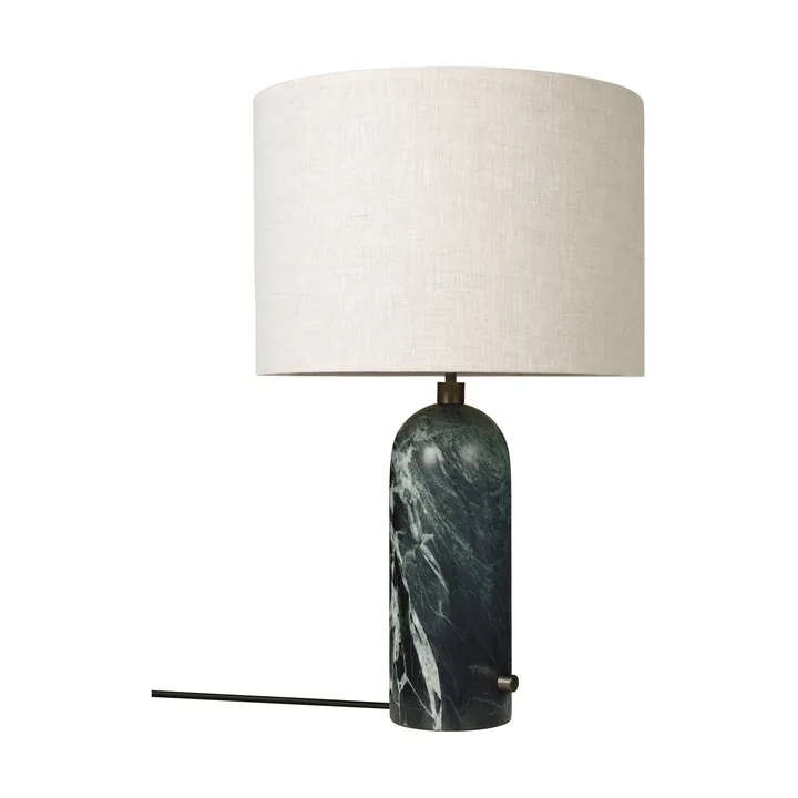 Gravity L Tischleuchte - Emerald marble-canvas - GUBI