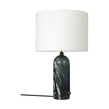 Gravity L Tischleuchte - Emerald marble-white - GUBI