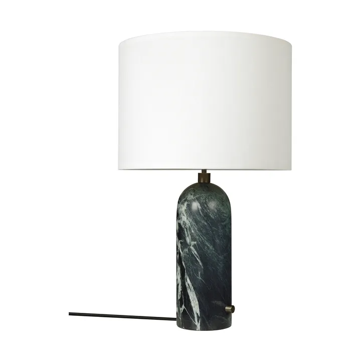 Gravity L Tischleuchte - Emerald marble-white - GUBI